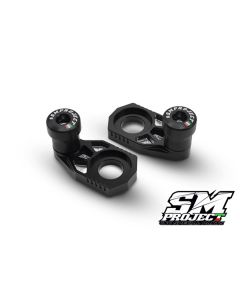 SM PROJECT AXLE BLOCKS SLIDERS KIT - BLACK HYPERMOTARD/MONSTER