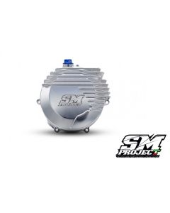 SM PROJECT CLUTCH COVER + OIL CAP - SILVER
