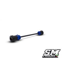SM PROJECT FRONT CRASH AXLE SLIDERS KIT - BLUE