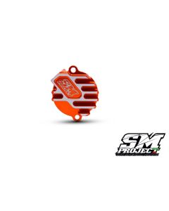 SM PROJECT FINNED OIL FILTER CAP CLUTCH SIDE - ORANGE