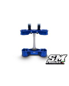 SM PROJECT SUPERMOTO TRIPLECLAMPS - BLUE KTM/HSQ/GAS