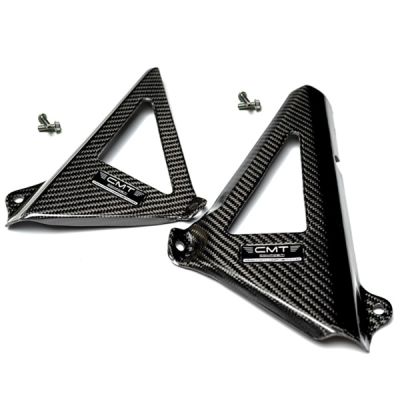 CMT CARBON KIT RADIATOR BRACES - KAWASAKI