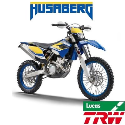 TRW SINTER/CARBON REMBLOKKEN VOOR & ACHTER - HUSABERG (SM)