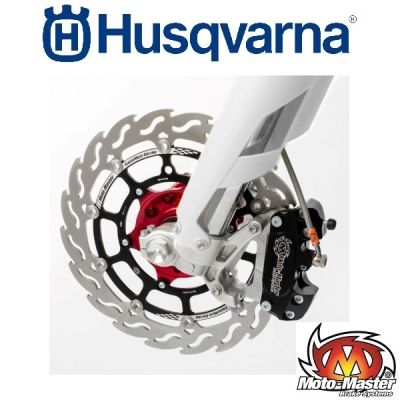 MOTOMASTER 320MM RACING FLAME SUPERMOTO REMSCHIJF VOOR - HUSQVARNA (IT) & >14