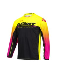 Track Focus cross shirt jeugd/ kinderen Neon Yellow 2022 XXXXS