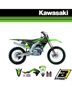 BLACKBIRD REPLICA F&H STICKERSET + ZADELOVERTREK - KAWASAKI - RACING 2022