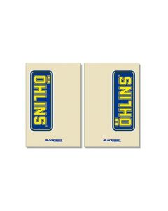 VOORVORK STICKER - OHLINS (2 OPTIES)