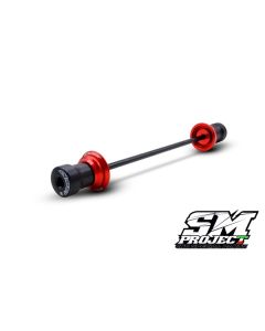 SM PROJECT FRONT AXLE SLIDERS KIT - RED HYPERMOTARD 698