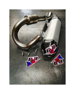 DVR EXHAUST MX/ENDURO RVS - HUSQVARNA