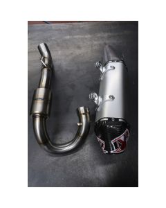 DVR EXHAUST MX/ENDURO RVS - KTM