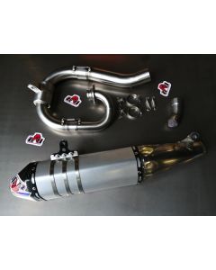 DVR EXHAUST MX/ENDURO RVS - YAMAHA