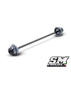 SM PROJECT FRONT WHEEL AXLE SLIDERS KIT - TI-GREY DUCATI