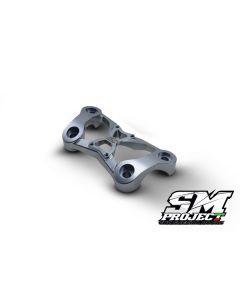 SM PROJECT HANDLEBAR CLAMP MOUNT - TI-GREY HYPERMOTARD 950