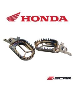 SCAR TITANIUM VOETSTEUNEN - HONDA