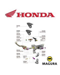 MAGURA 167 HYMEC LOSSE KOPPELING COMPONENTEN - HONDA