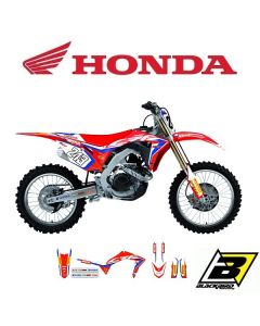 BLACKBIRD REPLICA TEAM STICKERSET + ZADELOVERTREK - HONDA - TEAM HRC 2019