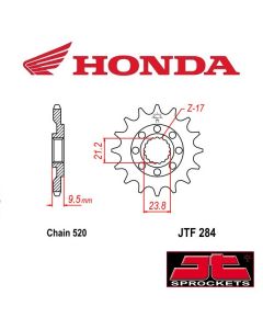 JT SPROCKETS STALEN VOORTANDWIEL - HONDA