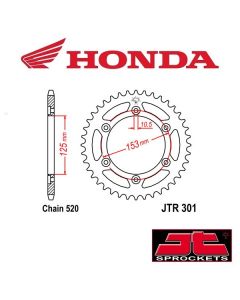 JT SPROCKETS STALEN ACHTERTANDWIEL - HONDA