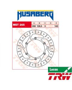 TRW REMSCHIJF - VOOR & ACHTER - HUSABERG