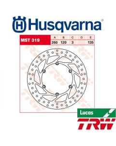 TRW REMSCHIJF - VOOR & ACHTER - HUSQVARNA (IT)