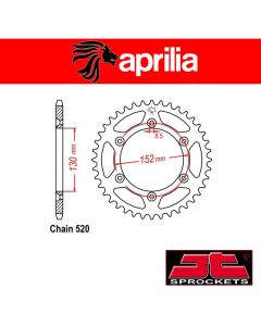 JT SPROCKETS STALEN ACHTERTANDWIEL - APRILIA 