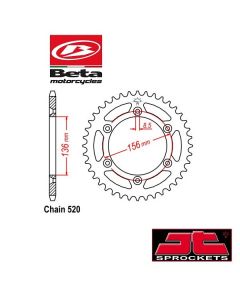 JT SPROCKETS STALEN ACHTERTANDWIEL - BETA