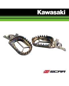 SCAR TITANIUM VOETSTEUNEN - KAWASAKI