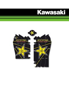 BLACKBIRD ROCKSTAR ENERGY LOUVER STICKERS - KAWASAKI