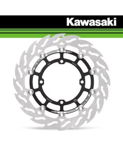MOTOMASTER 300MM RACING FLAME SUPERMOTO DISC - KAWASAKI