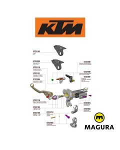 MAGURA 167 HYMEC LOSSE KOPPELING COMPONENTEN - KTM