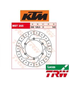 TRW REMSCHIJF - VOOR & ACHTER - KTM