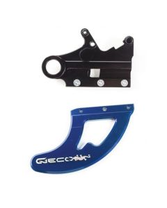 GECO REAR CALIPER MOUNT + SHARK FIN - BLUE KTM/HSQ/GAS/HSB