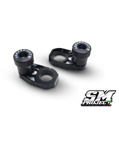 SM PROJECT SUPERMOTO AXLE BLOCKS KIT - BLACK