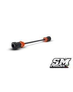 SM PROJECT FRONT CRASH AXLE SLIDERS KIT - ORANGE