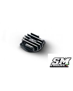 SM PROJECT FINNED OIL FILTER CAP IGNITION SIDE - BLACK