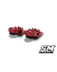 SM PROJECT SUPERMOTO FOOTPEGS - RED