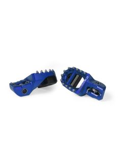GECO 3D SUPERMOTO FOOTPEGS - BLUE TM RACING