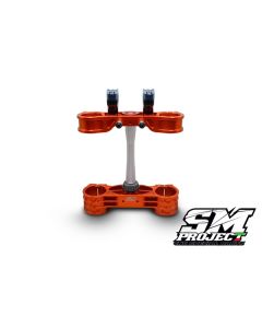 SM PROJECT SUPERMOTO TRIPLECLAMPS - ORANGE KTM/HSQ/GAS/STARK