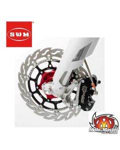 MOTOMASTER 320MM RACING FLAME SUPERMOTO REMSCHIJF VOOR - SWM