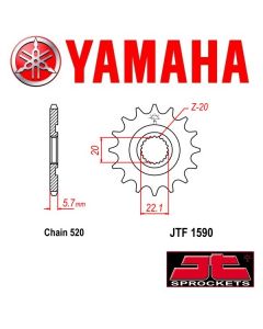 JT SPROCKETS STALEN VOORTANDWIEL - YAMAHA