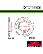 JT SPROCKETS STALEN ACHTERTANDWIEL - KAWASAKI