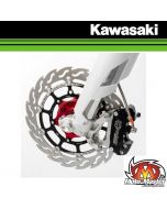 MOTOMASTER 320MM RACING FLAME SUPERMOTO REMSCHIJF VOOR - KAWASAKI