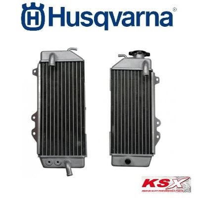 KSX RADIATEUR LINKS / RECHTS / SET - HUSQVARNA >14