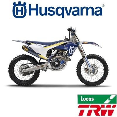 TRW SINTER/CARBON REMBLOKKEN VOOR & ACHTER - HUSQVARNA / SM - (IT) & >14