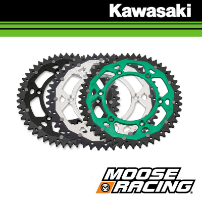 MOOSE RACING DUAL ALUMINIUM ACHTERTANDWIEL - KAWASAKI