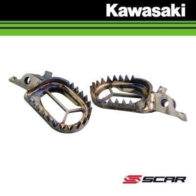 SCAR TITANIUM VOETSTEUNEN - KAWASAKI