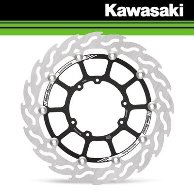 MOTOMASTER 320MM RACING FLAME SUPERMOTO DISC - KAWASAKI