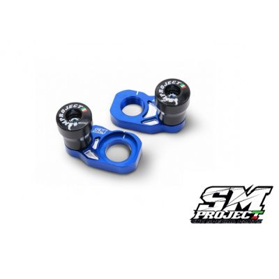 SM PROJECT AXLE BLOCKS SLIDER KIT (22MM) - BLUE