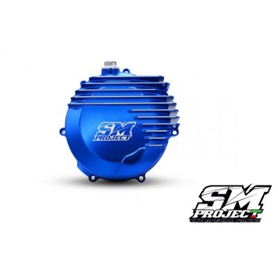 SM PROJECT CLUTCH COVER + OIL CAP - BLUE 