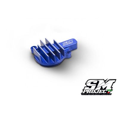 SM PROJECT FINNED OIL FILTER CAP - BLUE